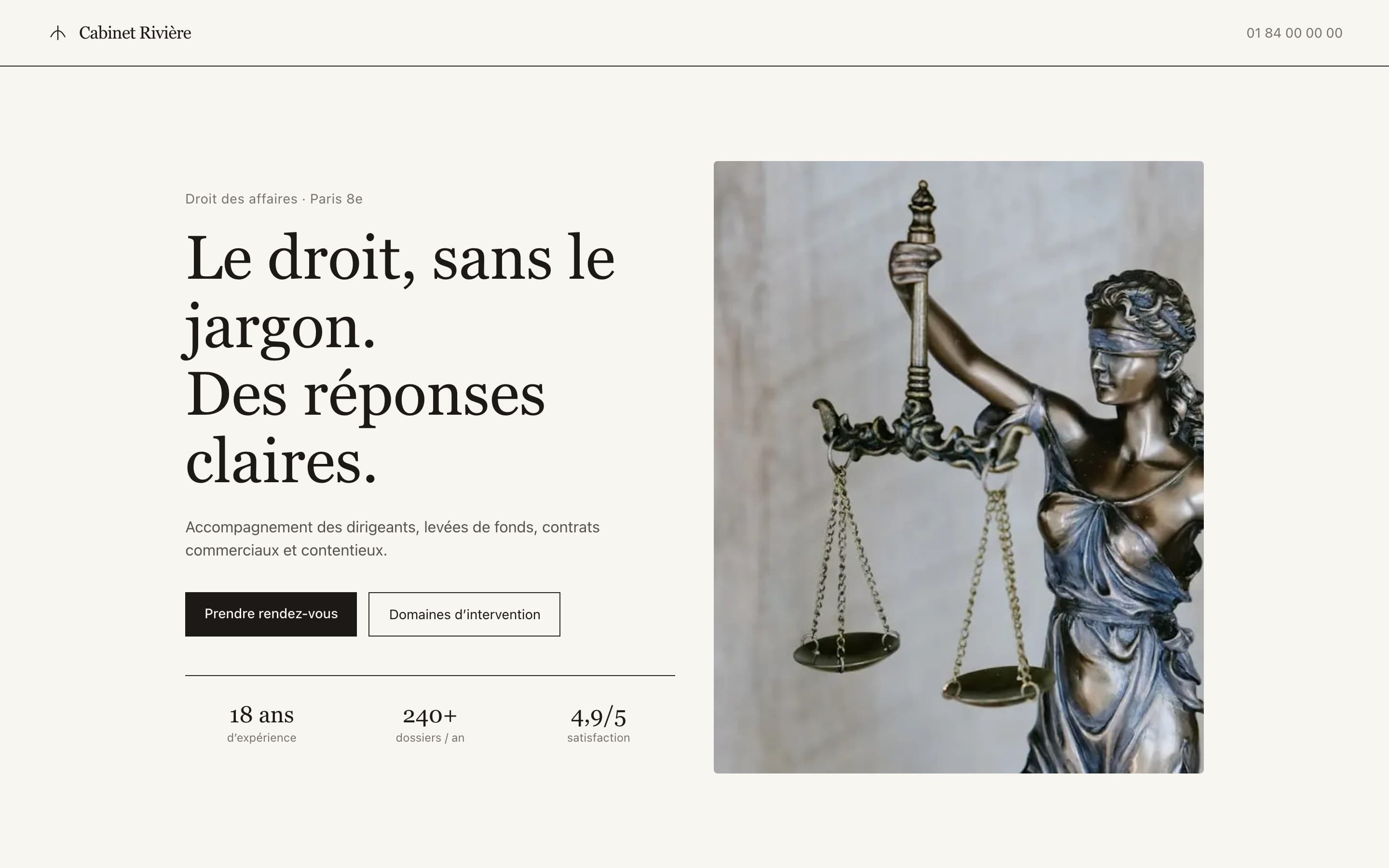 Cabinet Rivière — Le droit, sans le jargon