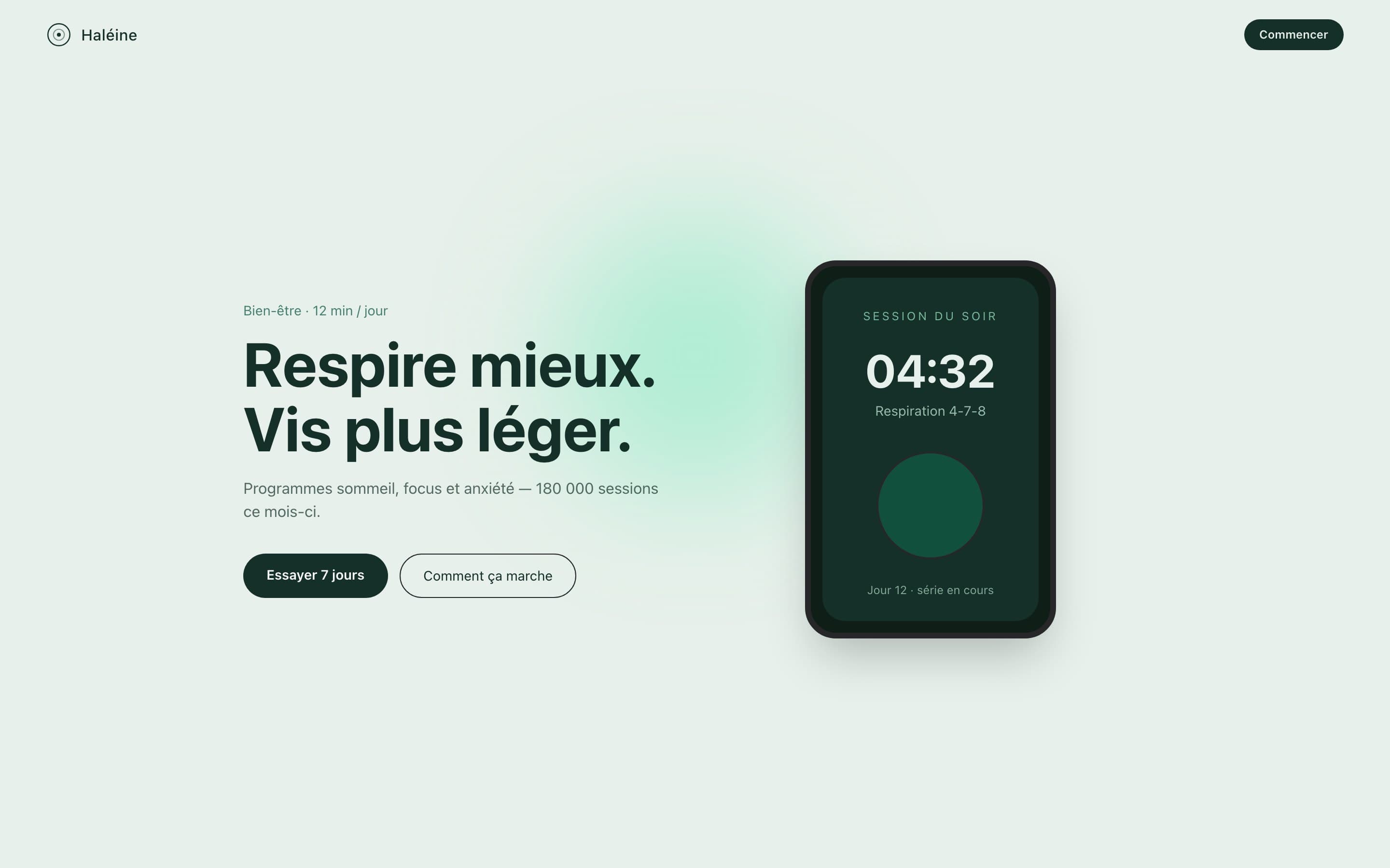 Haléine — Respire mieux