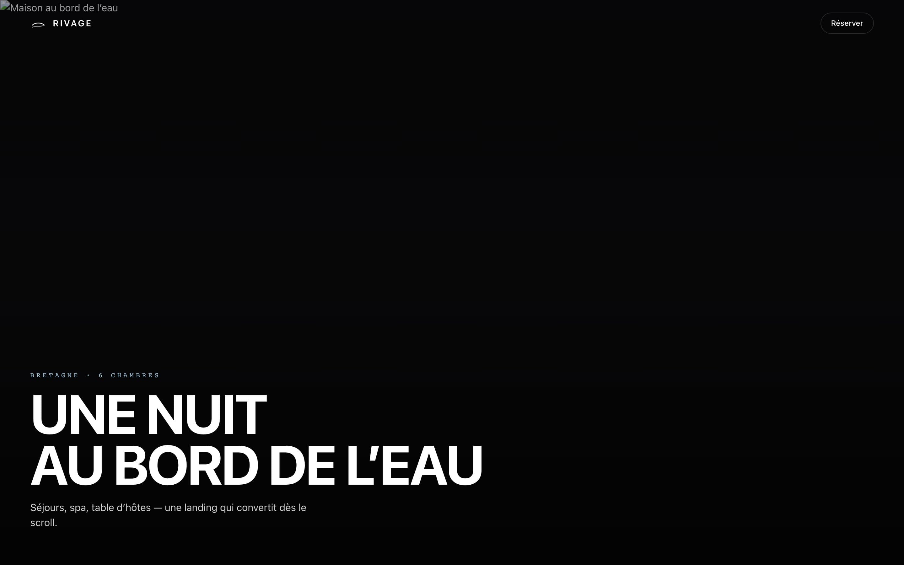Rivage — Une nuit au bord de l’eau
