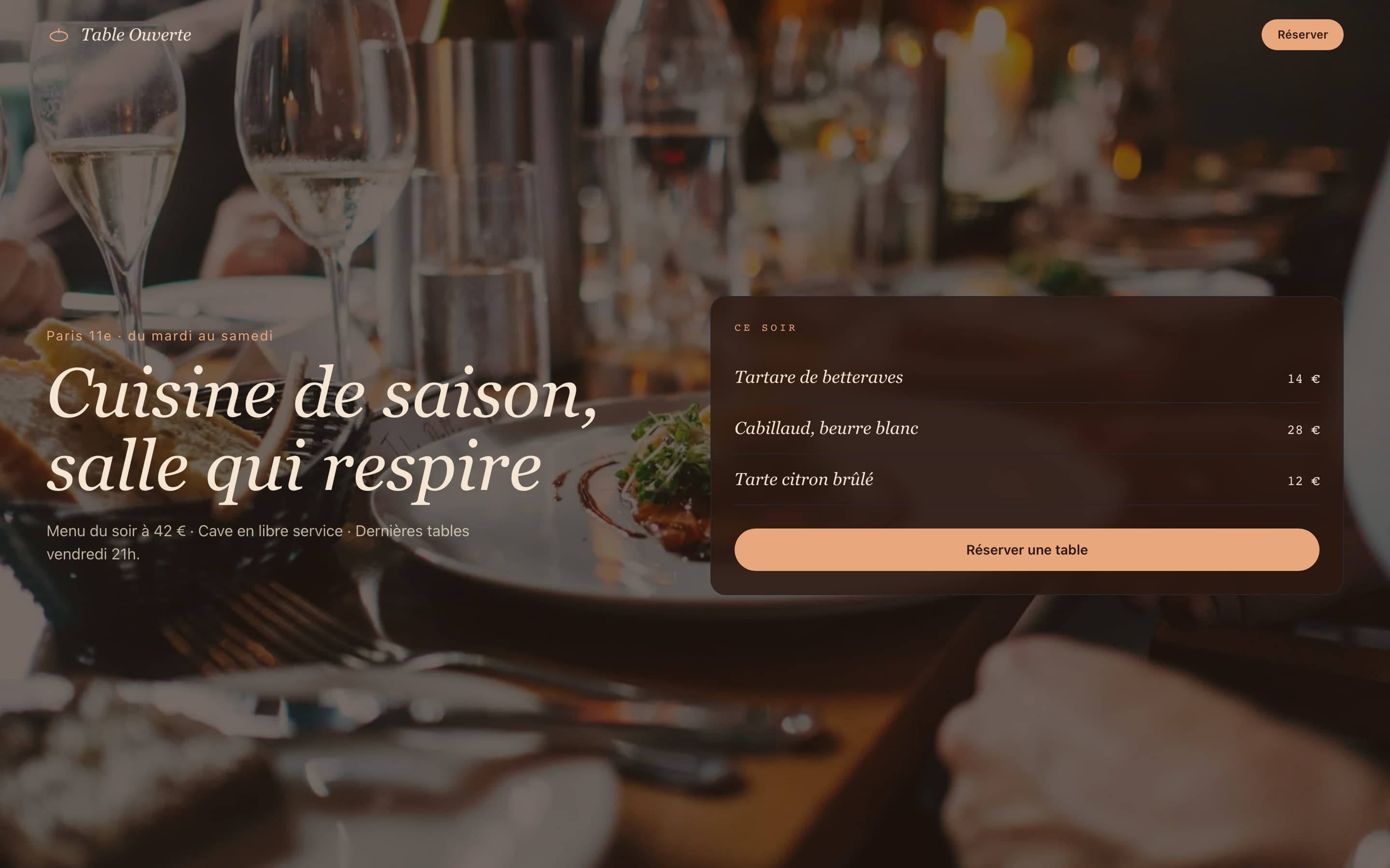Table Ouverte — Cuisine de saison