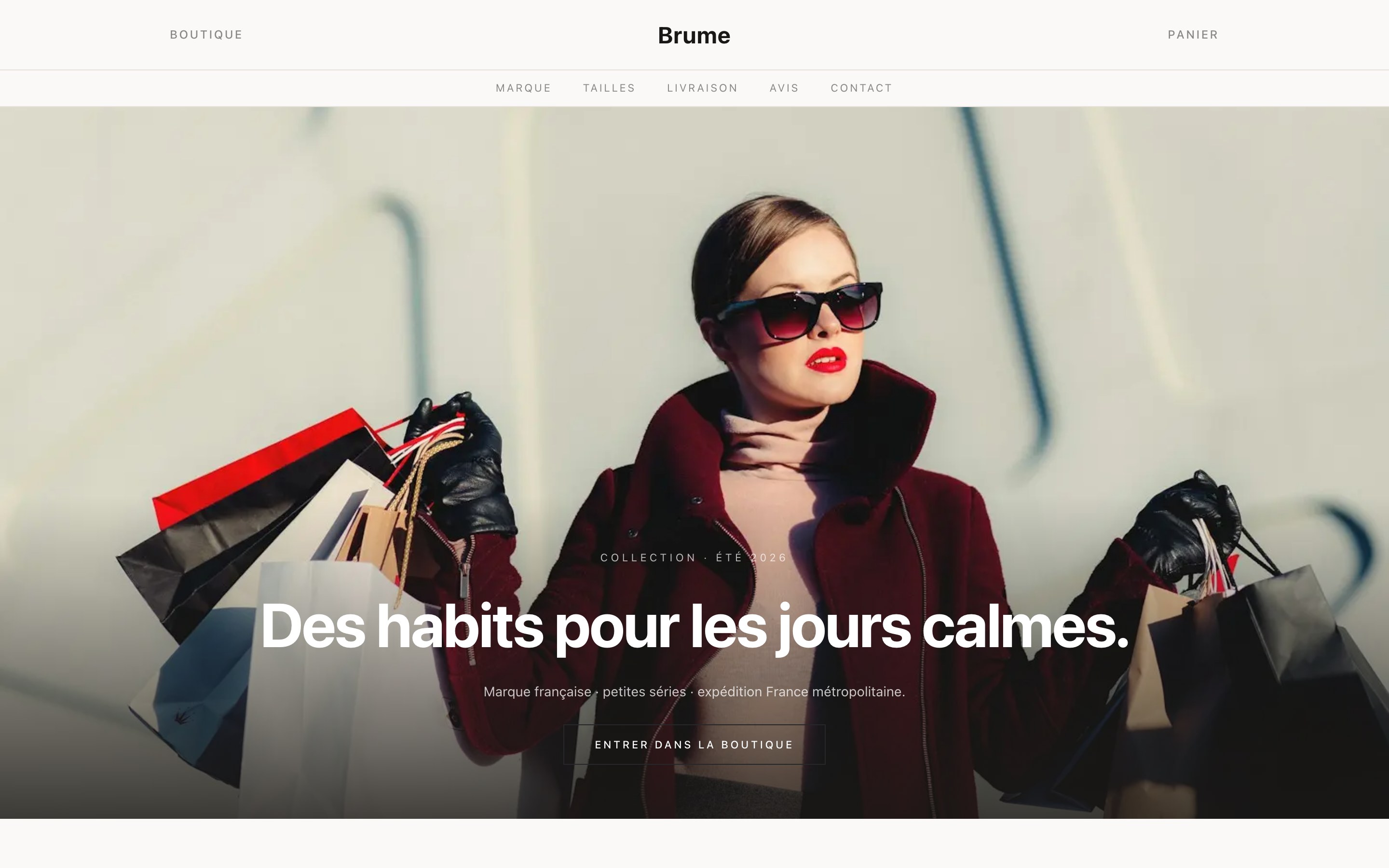 Brume — accueil